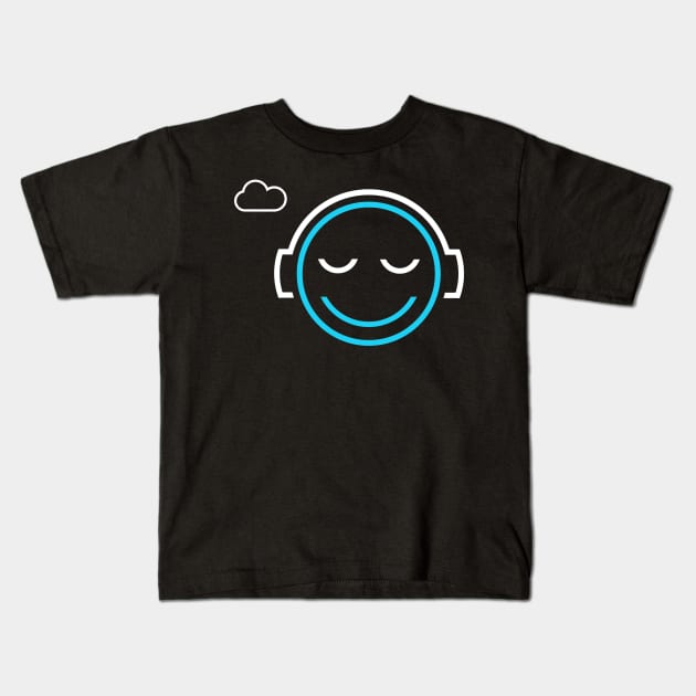 Relaxing Music Icon Kids T-Shirt by MOULE